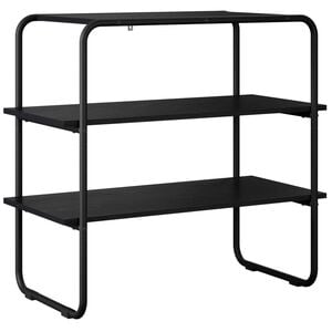 vidaXL Console Table Black Oak 60 x 41 x 75 cm Engineered Wood