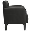 vidaXL Sofa Chair with Armrests Black 54 cm Faux Leather