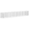 vidaXL Gabion Raised Bed | Silver | Galvanised iron | Large | Sturdy