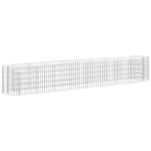vidaXL Gabion Raised Bed Galvanised Iron 330x50x50 cm