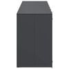 vidaXL Wheelie Bin Storage for 6 Bins Anthracite 408 x 77.5 x 115.5 cm