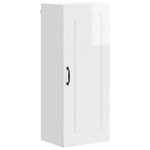vidaXL Dishwasher Panel Kalmar High Gloss White 40 x 31 x 100 cm