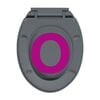 vidaXL Soft-Close Toilet Seat Grey Oval