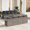 vidaXL Garden Sofa Set with Cushion with Storage Manual 7 pcs Grey