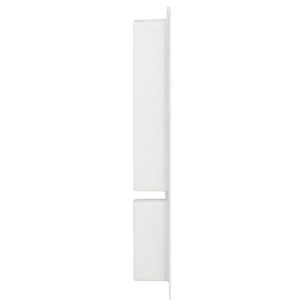 vidaXL Shower Niche with 2 Compartments High Gloss White 41x69x9 cm