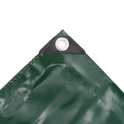 vidaXL Tarpaulin 650 g/m² 3x5 m Green
