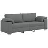 vidaXL Sofa 3 pcs Dark Grey 219 x 80 x 82 cm Fabric