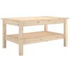 vidaXL Coffee Table | Brown | Solid Pine Wood | Medium | Coffee Table