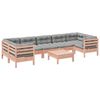 vidaXL 8 Piece Garden Sofa Set with Cushions Solid Wood Douglas Fir