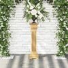 vidaXL Classic Square Pillar Plant Stand Light Wood 17x17x66 cm MDF