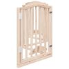 vidaXL Dog Gate with Door Foldable 6 Panels 300 cm&nbsp;Poplar Wood