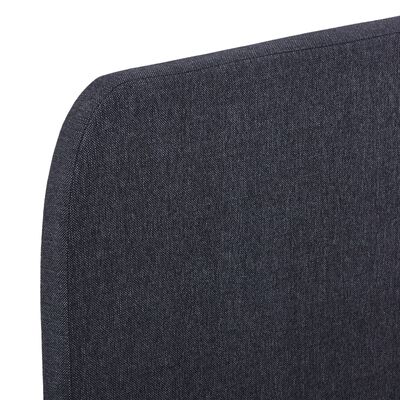 vidaXL Bed Frame Dark Grey Fabric Double Size