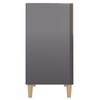 vidaXL Sideboard High Gloss Grey 57x35x70 cm Engineered Wood