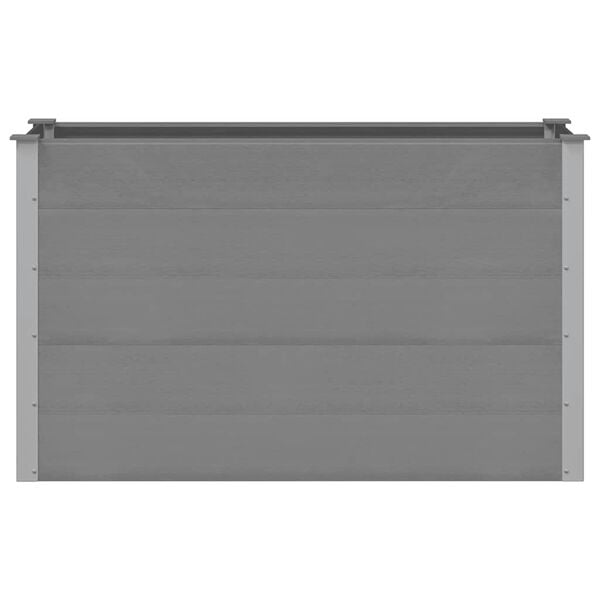 vidaXL Garden Raised Bed WPC 150x50x91 cm Grey