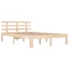 vidaXL Bed Frame without Mattress Solid Wood 180x200 cm Super King Super King Size