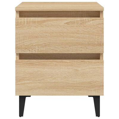 vidaXL Bed Cabinets 2 pcs Sonoma Oak 40x35x50 cm Engineered Wood
