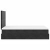 vidaXL Ottoman Bed with Mattresses Black King Single Velvet