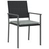 vidaXL 5 Piece Garden Dining Set Poly Rattan and Steel