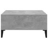 vidaXL Coffee Table Concrete Grey 60x60x30 cm Engineered Wood