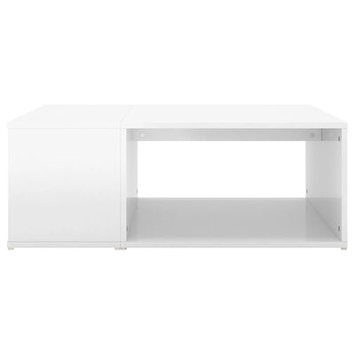 vidaXL Coffee Table High Gloss White 90x67x33 cm Engineered Wood