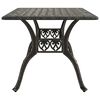 vidaXL Garden Table Bronze 150x90x72 cm Cast Aluminium