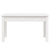 vidaXL Garden Bench White 80x44x45 cm Solid Wood Pine
