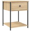 vidaXL Bedside Tables 2 pcs Sonoma Oak 44x45x58 cm Engineered Wood