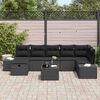 vidaXL Sofa Set with Cushion 8 pcs Poly Rattan