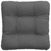 vidaXL Seat Cushions 4 pcs Dark Grey 40 x 40 x 12 cm Fabric