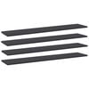 vidaXL Bookshelf Boards 4 pcs Grey 100x20x1,5 cm Engineered Wood
