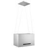 vidaXL Hanging Island Range Hood Touch Sensor LCD 55cm Stainless Steel