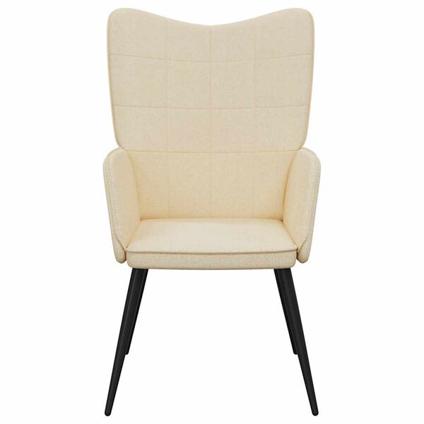 vidaXL Relaxing Chair Cream Fabric