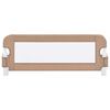 vidaXL Toddler Safety Bed Rail Taupe 102x42 cm Polyester
