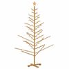 vidaXL Wooden Christmas Tree with Stand Brown 180 cm Solid pine wood