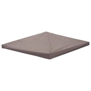 vidaXL Gazebo Cover Taupe 300 x 300 cm Polyester and Steel