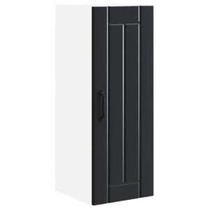 vidaXL Wall Cabinet LUCCA Black 30 x 31 x 80 cm Engineered Wood