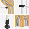 vidaXL Manual Retractable Awning 300 cm Yellow and Blue Stripes