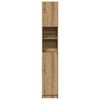 vidaXL Bathroom Cabinet Artisan Oak 32x25.5x190 cm Engineered Wood