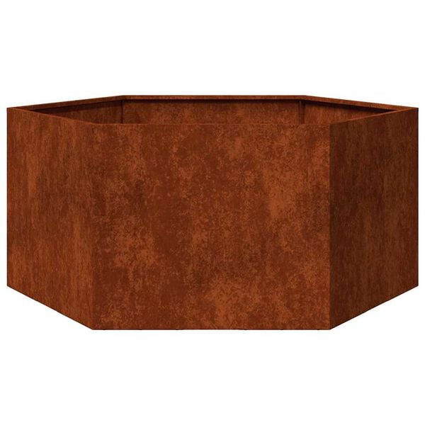 vidaXL Planter Rusty 90x90x45 cm Corten Steel