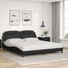 vidaXL Bed Frame "Viana" without Mattress Black 180x200 cm King Faux Leather