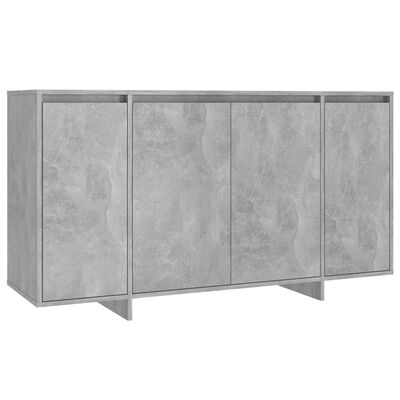 vidaXL Sideboard Concrete Grey 135x41x75 cm Engineered Wood