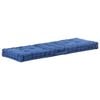 vidaXL Pallet Floor Cushion Cotton 120x40x7 cm Light Blue