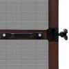 vidaXL Hinged Insect Screen Manual Brown and Black 100 x 215 cm