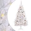 vidaXL Artificial Christmas Tree 180 cm PVC and Steel White