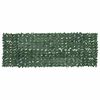 vidaXL Balcony Screen with Dark Green Leaves 300x100 cm