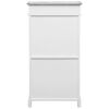 vidaXL Shoe Cabinet Grey 50x28x98 cm Paulownia Wood