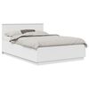 vidaXL Bed Frame with Headboard White 150 x 200 cm Engineered Wood