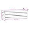 vidaXL Storage Box 109x36.5x33 cm Solid Wood Pine