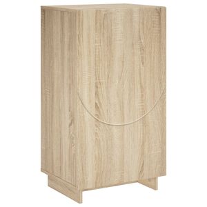 vidaXL Shoe Cabinet 48 x 38 x 87.5 cm Engineered Wood Sonoma Oak
