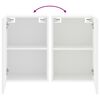 vidaXL TV Wall Cabinets 2 pcs White 40.5x30x60 cm Engineered Wood